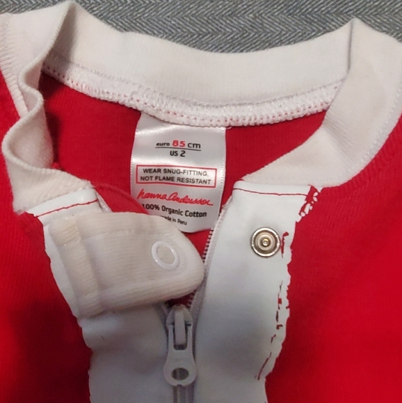 Hanna Andersson Red Santa Suit Pajamas - Picture 2 of 2